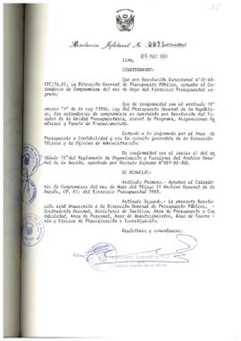 Resolución Jefatural N° 071-1983/AGN/J
