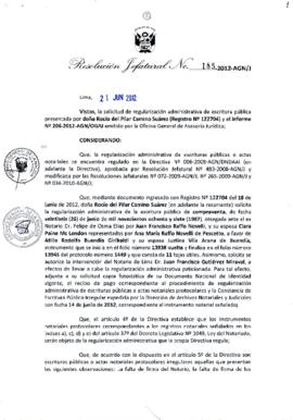 Resolución Jefatural N° 185-2012-AGN/J
