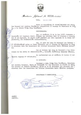 Resolución Jefatural N° 224-1982/AGN/J