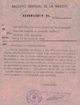MEMORANDUM 004-91-AGN/OAJ