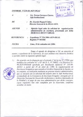 INFORME 226-2004-AGN-OGAJ