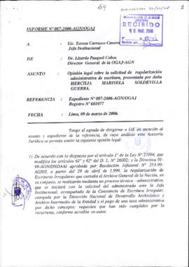 INFORME 087-2006-AGN/OGAJ