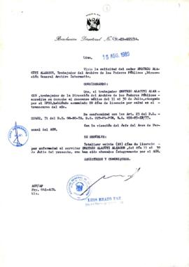 Resolución Directoral N° 041-89-AGN/OA
