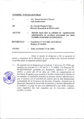 INFORME 253-2003-AGN-OGAJ