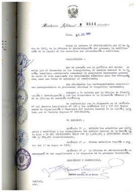 Resolución Jefatural N° 114-1983/AGN/J