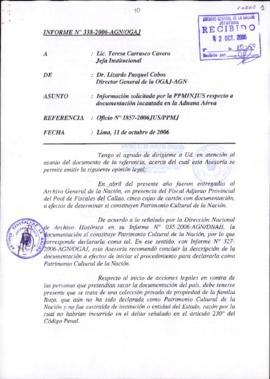 INFORME 338-2006-AGN/OGAJ