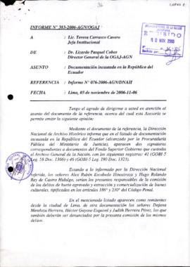 INFORME 383-2006-AGN/OGAJ