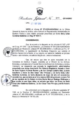 Resolución Jefatural N° 506-2010-AGN/J