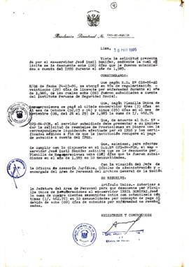 Resolución Directoral N° 49-86-AGN/OA