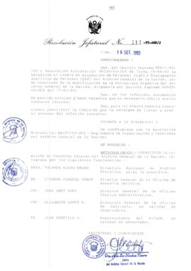 Resolución Jefatural N° 114-1993/AGN/J