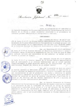 Resolución Jefatural N° 165-1997/AGN/J
