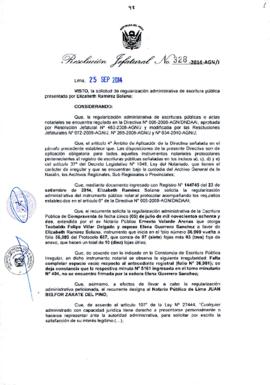 Resolución Jefatural N° 328-2014-AGN/J