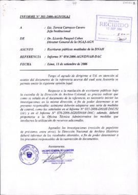 INFORME 301-2006-AGN/OGAJ