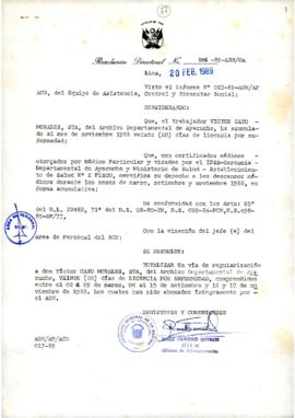 Resolución Directoral N° 016-89-AGN/OA