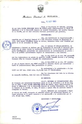 Resolución Directoral N° 83-83-AGN/OA