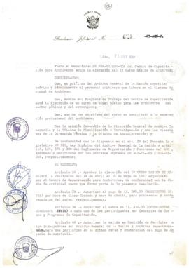 Resolución Jefatural N° 026-1987/AGN/J