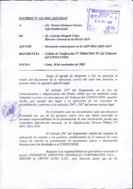 INFORME 322-2005-AGN-OGAJ