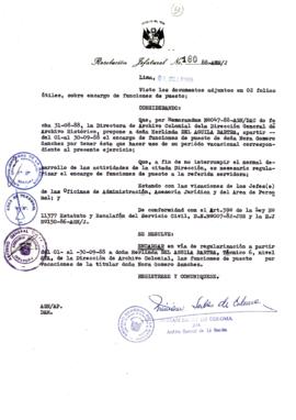 Resolución Jefatural N° 180-1988/AGN/J