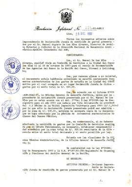 Resolución Jefatural N° 156-1993/AGN/J