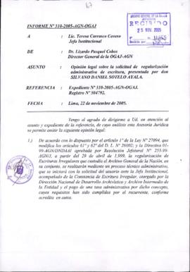 INFORME 310-2005-AGN-OGAJ