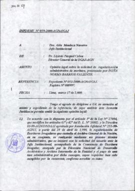 INFORME 059-2000-AGN-OGAJ
