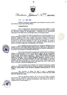 Resolución Jefatural N° 370-2014-AGN/J