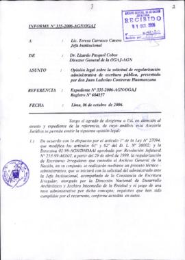 INFORME 335-2006-AGN/OGAJ
