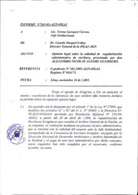 INFORME 265-2003-AGN-OGAJ