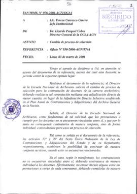 INFORME 076-2006-AGN/OGAJ