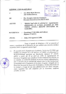 INFORME 203-2004-AGN-OGAJ