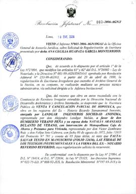 Resolución Jefatural N° 003-2006-AGN/J