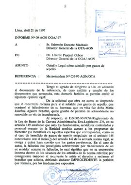 INFORME 009-97-AGN-OGAJ