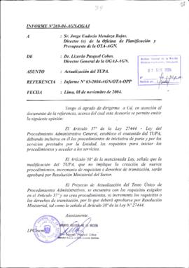 INFORME 269-2004-AGN-OGAJ