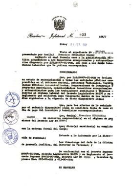 Resolución Jefatural N° 032-1991/AGN/J