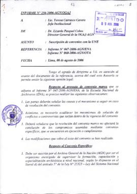 INFORME 256-2006-AGN/OGAJ