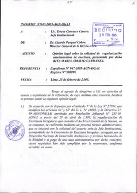 INFORME 047-2005-AGN-OGAJ