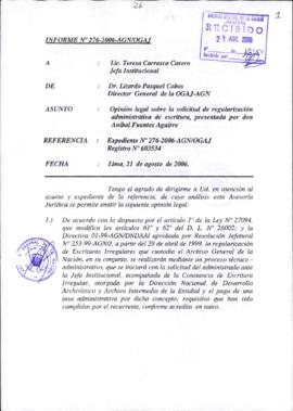 INFORME 276-2006-AGN/OGAJ