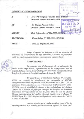 INFORME 165-2003-AGN-OGAJ