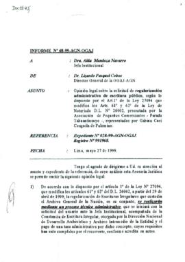 INFORME 048-99-AGN-OGAJ