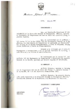 Resolución Jefatural N° 119-1983/AGN/J