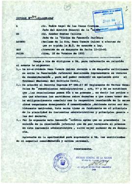 INFORME 209-91-AGN/OAJ