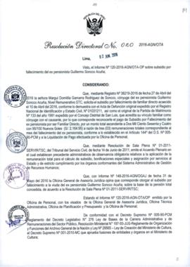 Resolución Directoral N° 020-2016-AGN/OTA