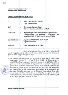 INFORME 260-2000-AGN-OGAJ