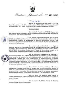 Resolución Jefatural N° 503-2011-AGN/J
