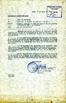 INFORME 033-84/AGN-JOAJ