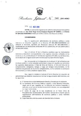 Resolución Jefatural N° 340-2013-AGN/J