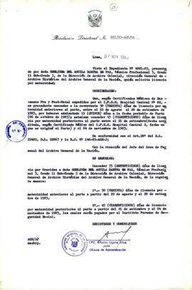 Resolución Directoral N° 92-83-AGN/OA