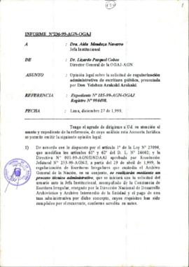 INFORME 236-99-AGN-OGAJ