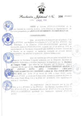 Resolución Jefatural N° 396-1999/AGN/J