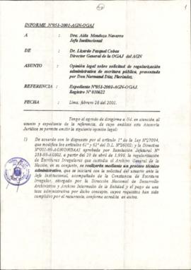 INFORME 051-2001-AGN-OGAJ